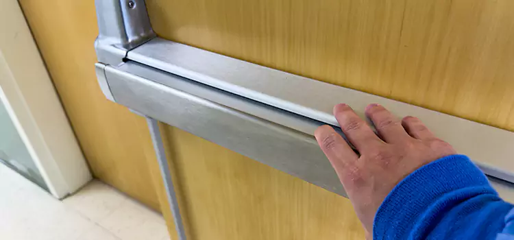 Installing a Push Bar on a Door Chino